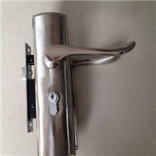 门锁长面板大把手钢拉丝门锁