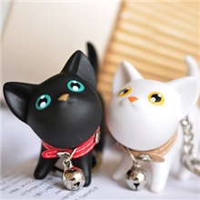 韩国文具批发猫咪创意钥匙扣可爱钥匙链情侣仔钥匙圈6224
