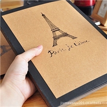 韩国文具批发A4环保牛皮大相册本7061