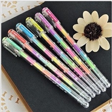 彩色荧光笔变色笔粉彩笔黑页纸必备6色随机发10576