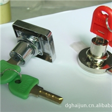 厂家直销高档浪波形钥匙抽屉锁高档办公家具抽屉锁HJ牌抽屉锁