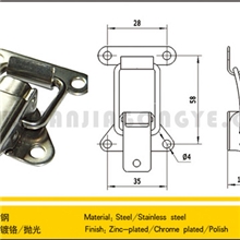 天甲五金不锈钢搭扣蝴蝶搭扣箱包配件五金锁扣A48