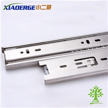 【小二哥】4510不锈钢柜滑轨三节抽屉导轨不锈钢家具路轨