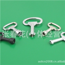 优质批发配电箱钥匙锌合金材质三角开钥匙耳朵开方形开