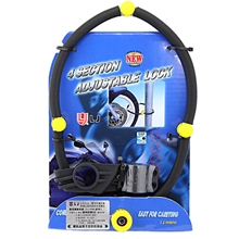 自行車抗液压剪四节锁立兆LJ-9080自行车锁摩托车锁防盗锁M号