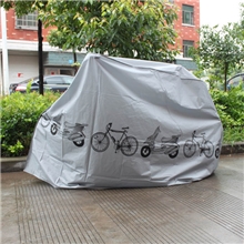 批发银灰自行车防雨罩自行车衣自行车套摩托车罩防尘罩防晒罩
