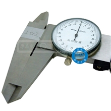 上工双向防震带表卡尺游标卡尺指示表卡尺0-300mm0.02防震表卡