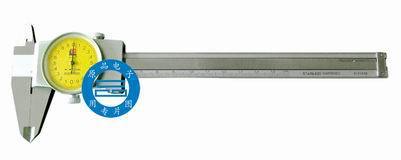 广陆电子带表卡尺卡尺0-200mm/0.01