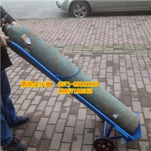 供应【加厚版】蓝色灭火气钢瓶推车。。。液化气钢瓶车手推车