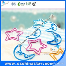 【店主推荐】闪亮星星月亮万字夹曲别针环保无毒颜色颜丽可做多色