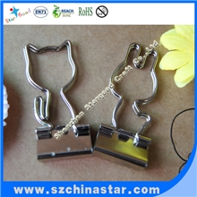 动物世界：优质厂家特供19-51MM环保镀镍动物造型票夹个性小商品