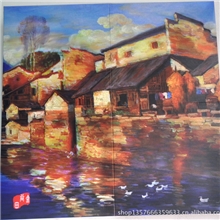 深圳无框仿真油画UV打印机双爱普生喷头设备