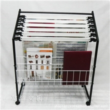 「批发」HY-21报刊杂志架|书报架|资料架|落地金属报架厂家直销