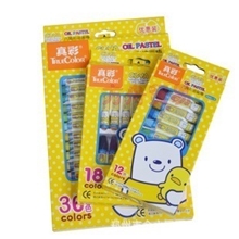 办公文具批发正品真彩12色、18色、24色、36色油画棒优惠装