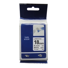 兄弟标签机国产三代色带TZ-241白底/黑字国产色带18mm宽