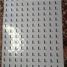 现货供应圆形数字贴服装尺码贴型号贴字母标签不干胶标签