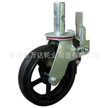 厂家生产橡胶工业脚轮橡胶脚轮万向轮铁芯橡胶脚手架脚轮