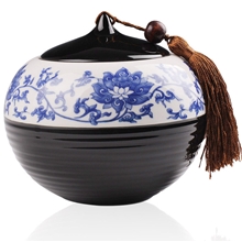 厂家直销功夫茶具茶叶罐储物罐密封罐批发供应德化陶瓷可定做