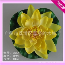 鱼缸鱼池水上漂装饰荷花、PVC塑料假荷花、仿真荷花