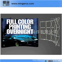 上海厂家直供3x5铁拉网展架加画面制作加工，快展展架配画面制作