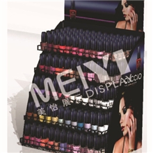 东莞展示架制作工厂化妆品展示架指甲油展示架铁线工艺展示架