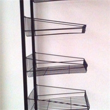 厂家订做鞋子展示架拆装式轻型铁线展示架