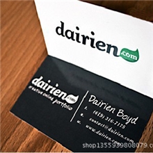 荷兰白卡莱妮卡特种纸名片印刷设计高档名片制作印名片