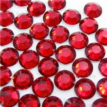 【厂家直销】圆形3mm14切面镀底大红树脂钻手机贴钻树脂果冻钻