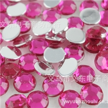 批发亚克力钻美甲仿台钻2mm浅桃红【国产压克力钻】饰品配件