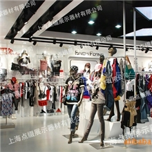 天地柱衣架服装道具彩色服装架专卖店衣架服装架(图)