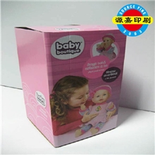 东莞实体工厂定做彩盒印刷芭比益智会对话娃娃专业包装彩盒印刷