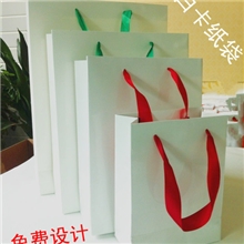 现货供应白卡纸袋可加印LOGO可定制特殊尺寸
