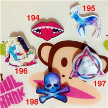 厂家批发原宿徽章原宿zipper批发亚克力材料都有保护膜保护