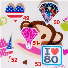 日本原宿时尚徽章胸针LOVE80滴血钻石星空宝石闪电美国国旗爱心