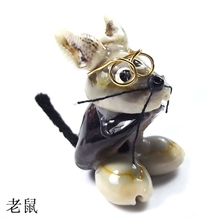 工艺品设计新颖贝壳饰品批发小贝壳动物老鼠手工制作贝壳/贝壳