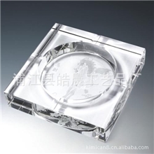 〖优质供应〗创意水晶烟灰缸定制加印任意LOGO图片水晶工艺品