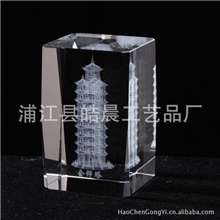 〖优质供应〗会师塔立体建筑水晶内雕逼真精细商务礼品首选