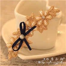 专业供应韩版蝴蝶结发饰独家设计韩版气质珍珠发饰韩版发饰正品