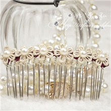 韩国流行发饰发夹韩式清新小花朵发饰发卡发梳插梳盘发器