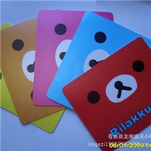 销韩国可爱卡通图片轻松熊鼠标垫批发定做加印logo