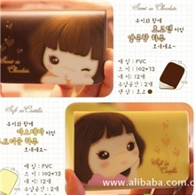 日韩风格饼干妞子卡包3色选12卡卡包批发定做加印。