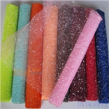 鲜花包装材料批发雪花纱网卡通花束包装材料雪点包装材料