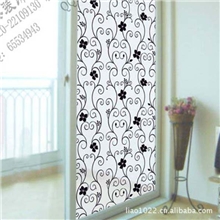 批发窗花贴纸/玻璃贴膜窗户贴/隔热防晒/黑色铁艺窗花纸