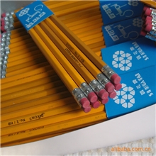 四花牌普通木制带橡皮铅笔批发