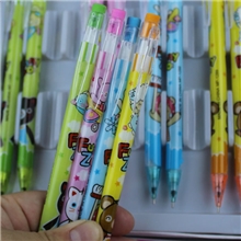 日韩文具卡通熊图案固定针管带彩色橡皮自动铅笔/活动铅笔0.5mm
