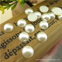 多规格珍珠白米白半圆珠abs半圆仿珍珠手机美容珍珠DIY配件