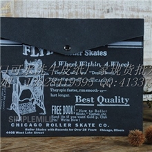 德国泰嵩黑色牛皮纸黑色洗水纸洗水纸信封袋