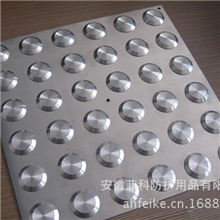 【菲科防护】304永不生锈不锈钢盲道板300*300无障碍盲道砖