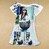 文化衫服装热升华印花t恤服装烫画烫图升华纸可转印空白底布料