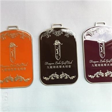 高尔夫球包牌,金属球包牌,姓名牌,编号牌